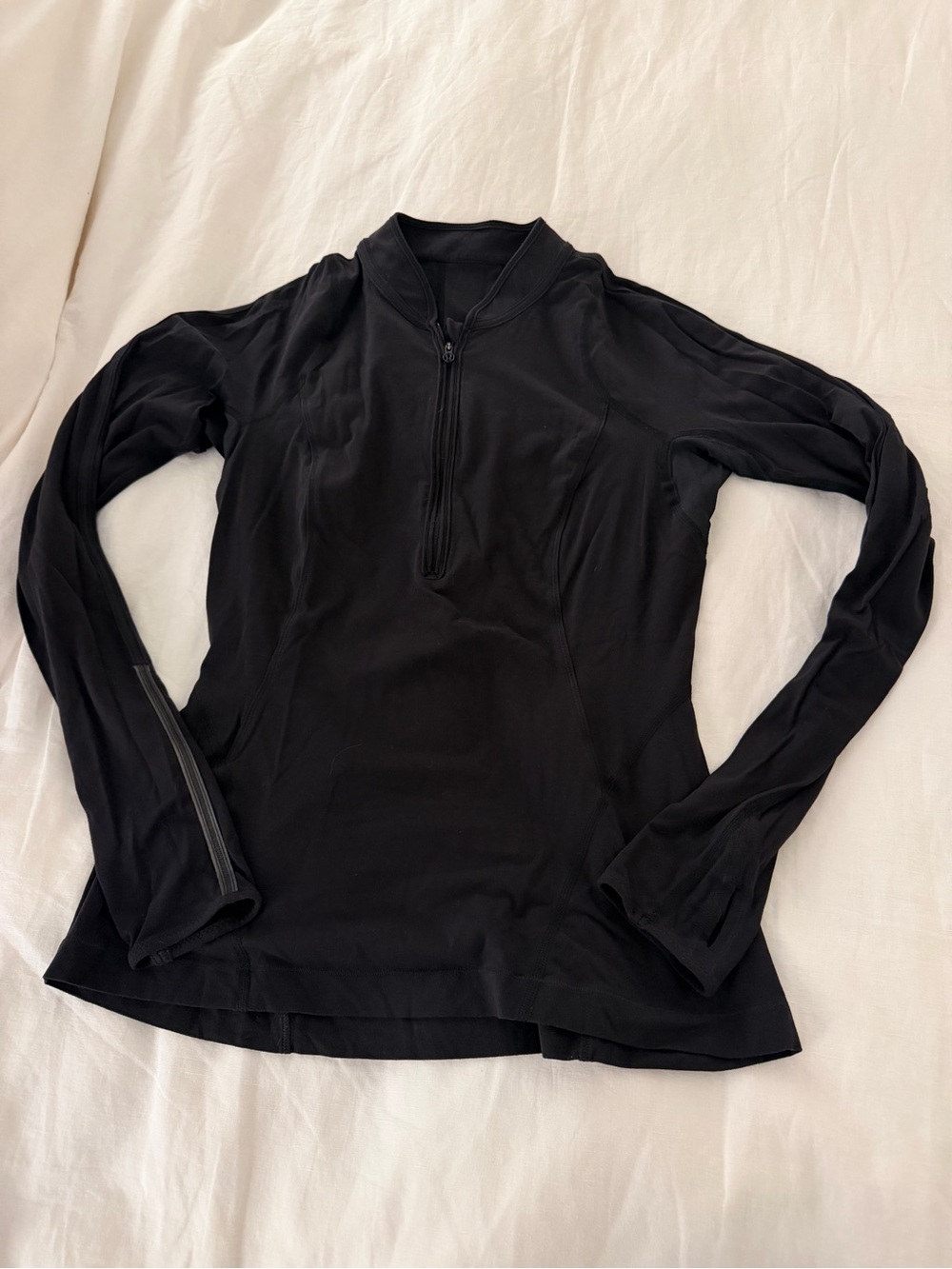 lululemon athletica Black Long-Sleeve Half-Zip Pullover